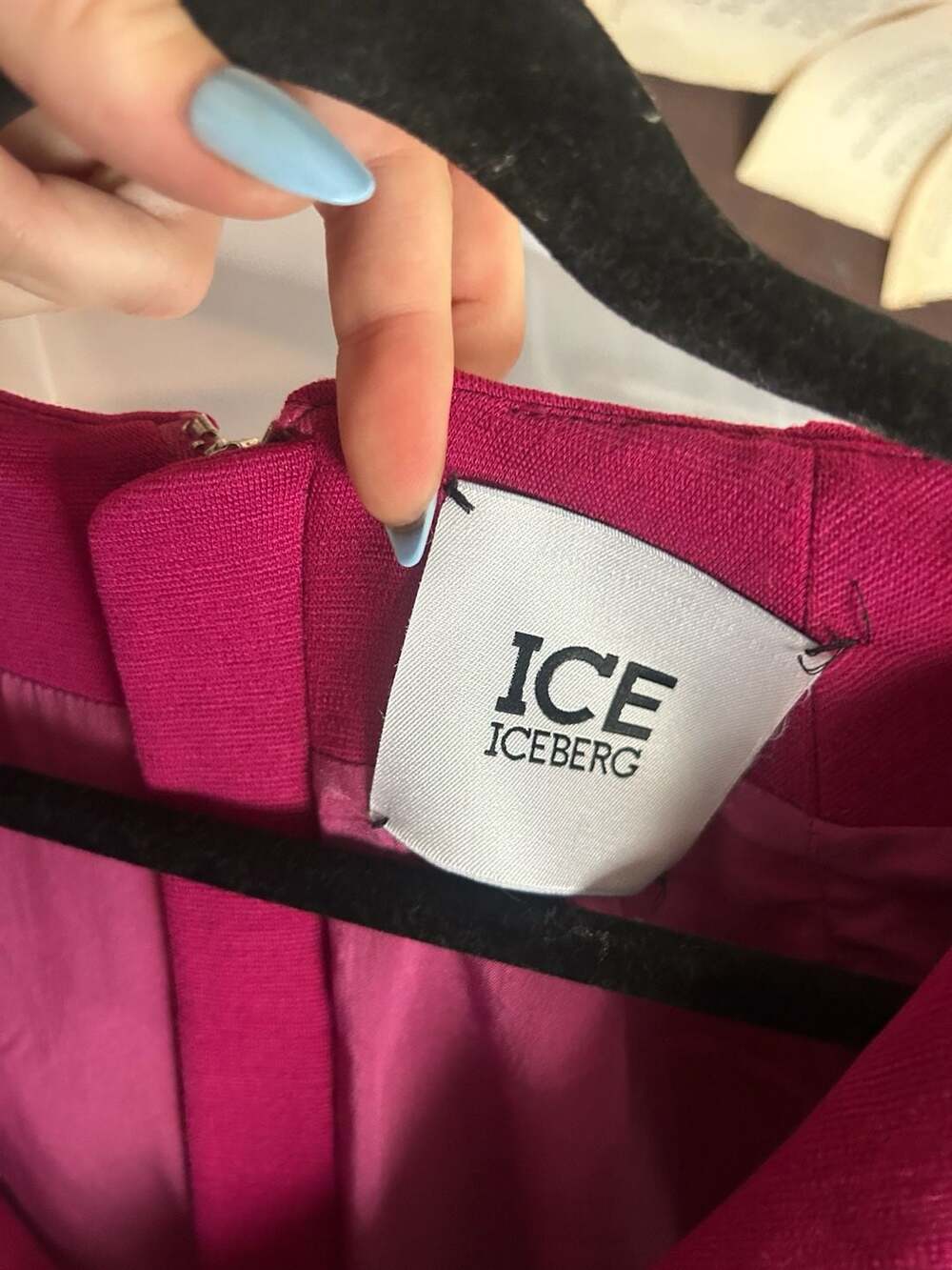 Iceberg Pink Cap Sleeve Zip-Back Dress